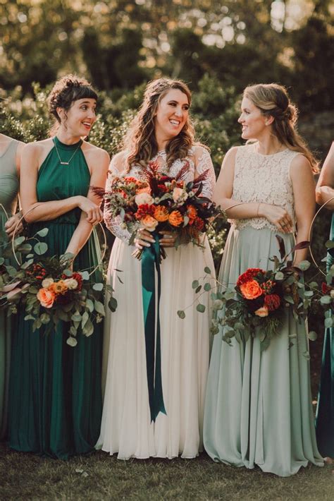 Colorful Fall Bridesmaids Dresses 1000 In 2020 Fall Bridesmaid