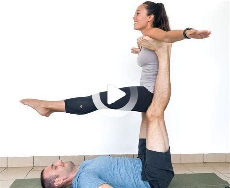 Here is a series of yoga poses for two—arranged from easiest to more difficult—that can add some bliss to the state of your union. Fun Yoga Poses For Two People Easy _ Fun Yoga Poses For ...