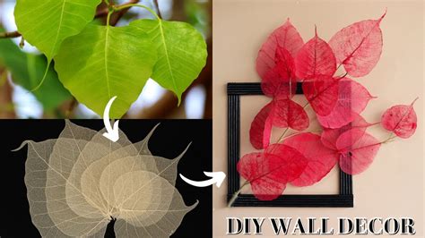 Skeleton Leaves Wall Hanging Craftart And Craft Ideashome Decor Idea