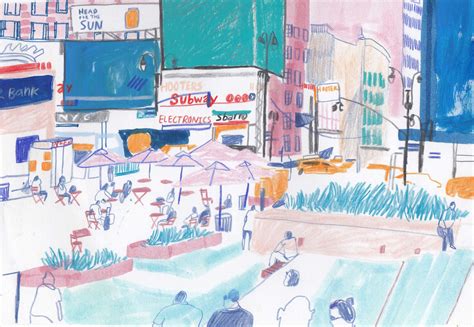 New york drawings - Charlotte Ager illustration