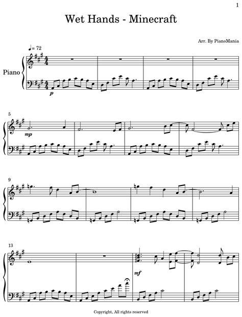 Minecraft Piano Sheet Music Free Hot Sex Picture