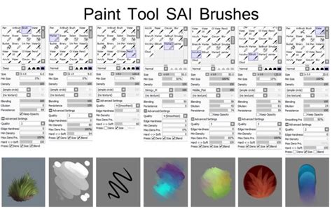 Download These Paint Tool Sai Brushes With A Few Simple Clicks