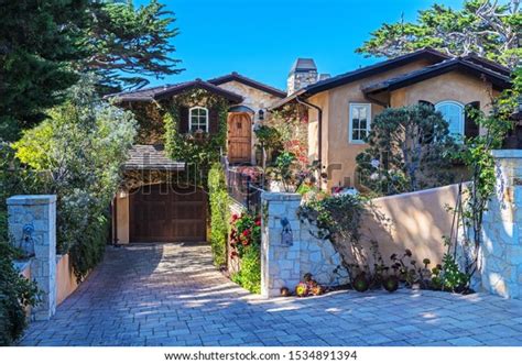 Quintessential Carmel California Beach House Stock Photo 1534891394