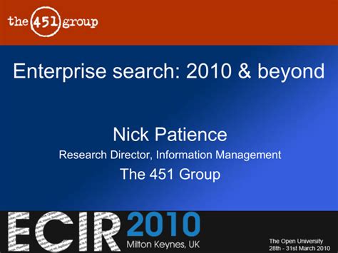 Enterprise Search Market 2010 And Beyond
