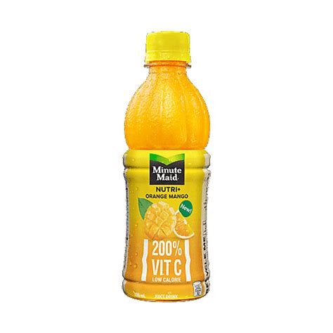 Minute Maid Nutri Orange Mango Juice 330ml Juices Walter Mart