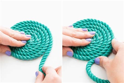 How To Make Beautiful No Sew Rope Bowls Brit Co Rope Crafts Rope