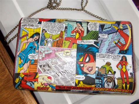 Little Miss Whipstitch Decoupage Comic Book Bag