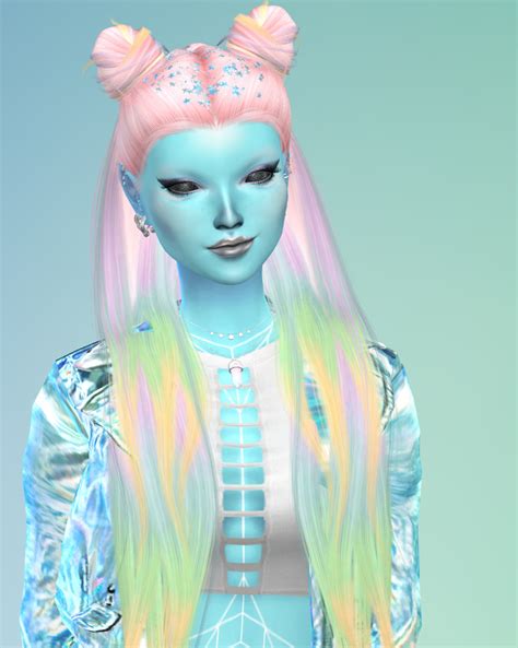 Tatum Gala Holographic Pastel Sim Outfit Hair My