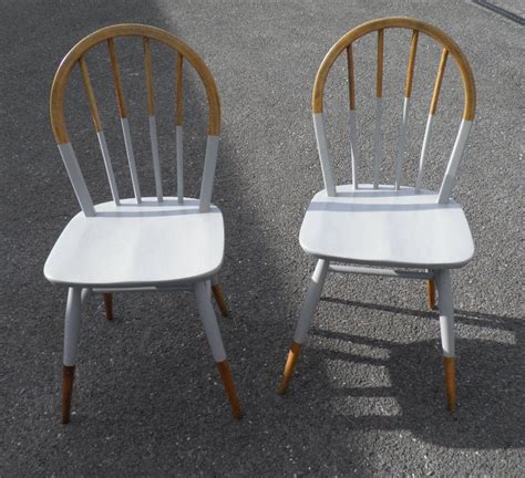 For the order to be a commercial success, ercol perfected the steam bending of wood in large quantities. Pair Of 1960's Ercol Windsor Kitchen Chairs in 2019 ...