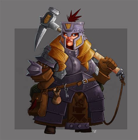 Dwarf Warrior Again In Color By Cwalton73 On Deviantart