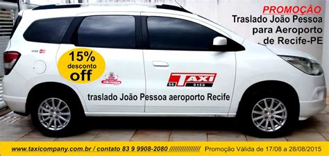 PromoÇÃo Traslado De João Pessoa P Aerop De Recife Taxi Company