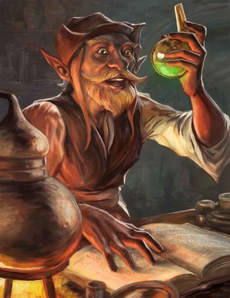 Gnome Alchemist Egil Thompson Fantasy Character Design Dungeons