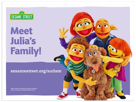 More Autism Julia Content From Sesame Street The Autism Daddy