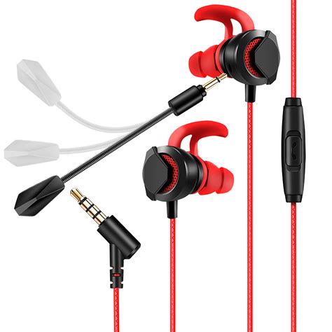 AGPTEK Headphones With Dual Mic 3 5MM Wired Earbuds In Ear Gaming
