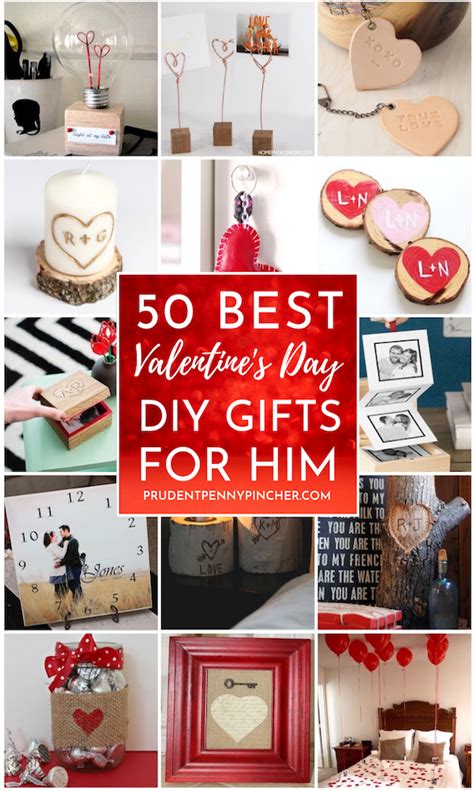 And while a lot of pressure often falls on men to show up with flowers and jewelry. 50 DIY Valentines Day Gifts for Him - Prudent Penny Pincher