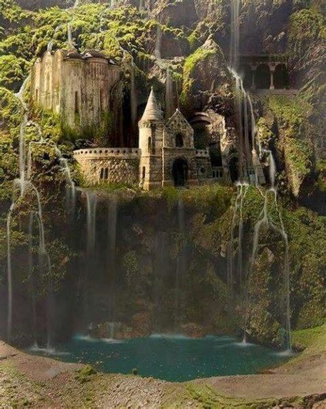Waterfall Castle Enchanted Wood Elves Pinterest