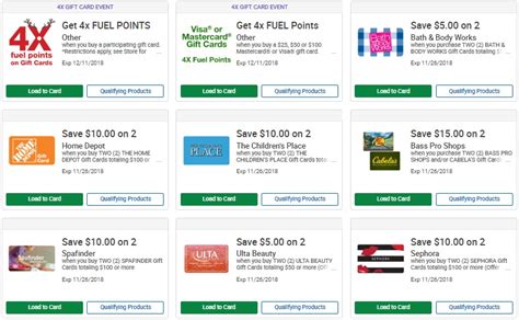 One thing to note, each promotion includes different categories of gift cards. (EXPIRED) Kroger: Huge Selection Of Discounted Gift Cards + 4x Fuel Points