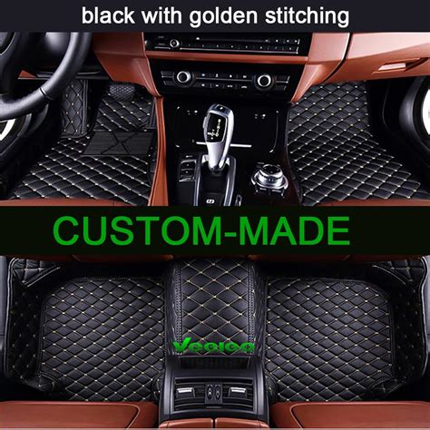 6 Colors Leather Car Floor Mats For Bmw 6 Series M6 F06 Gran Coupe 4