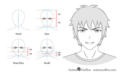 12 Anime Male Facial Expressions Chart And Tutorial Animeoutline