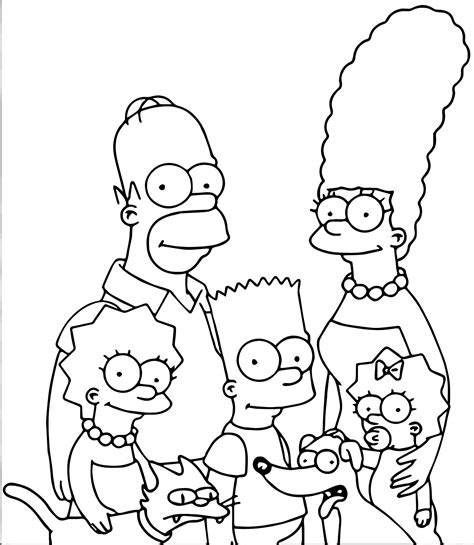 The Simpsons Coloring Page 165