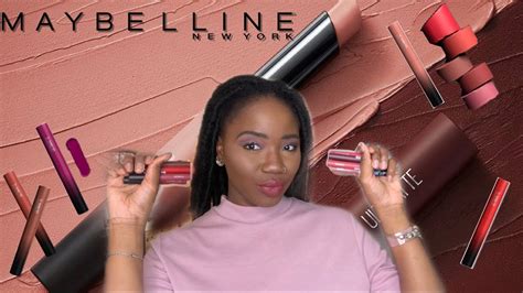 New Maybelline Ultimatte Slim Lipsticks Swatches And Review January 30 2021 Youtube