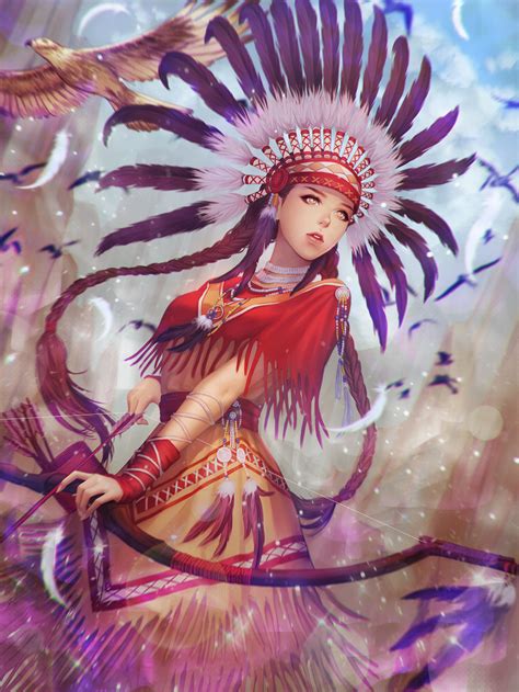 Native American Anime ~ Anime Native American Girl By Percius388 On