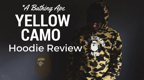 Bape Yellow 1st Camo Hoodie Review Youtube