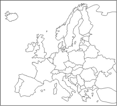 Desenhos De Mapa Da Europa Para Colorir E Imprimir Colorironline Com