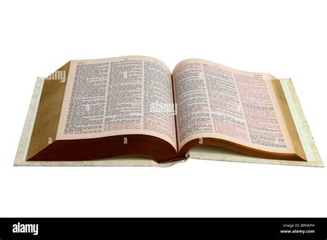 Open Bible Isolated On White Background Stock Photo Alamy