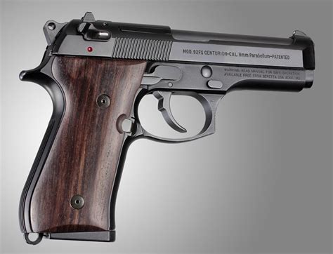 Beretta 92 Rosewood 92 96 Series And M9 Full Size Beretta Grips Handgun Grips Hogue Products