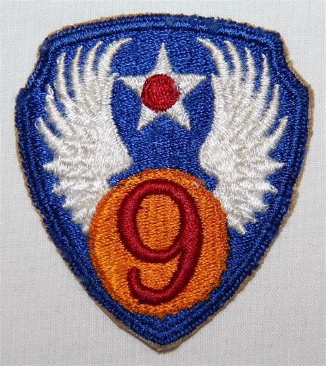 G048 Wwii Aaf 9th Air Force Patch B And B Militaria