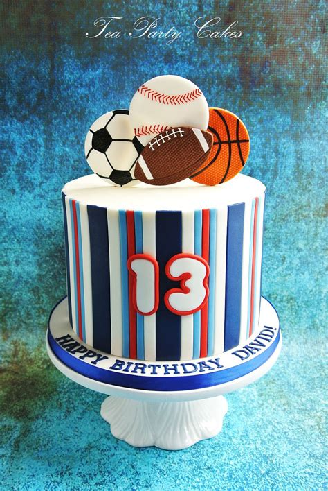 Teapartycakesbynaomi Sports Birthday Cakes