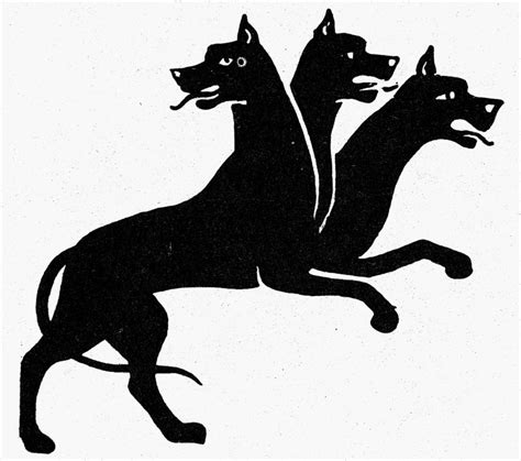 Mythology Cerberus Nthree Headed Dog Of Greek Mythology Symbol Of