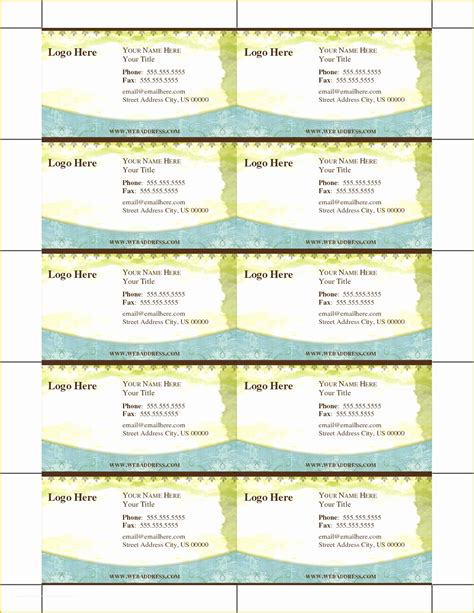 Free Printable Business Card Templates Of Free Printable Business Cards