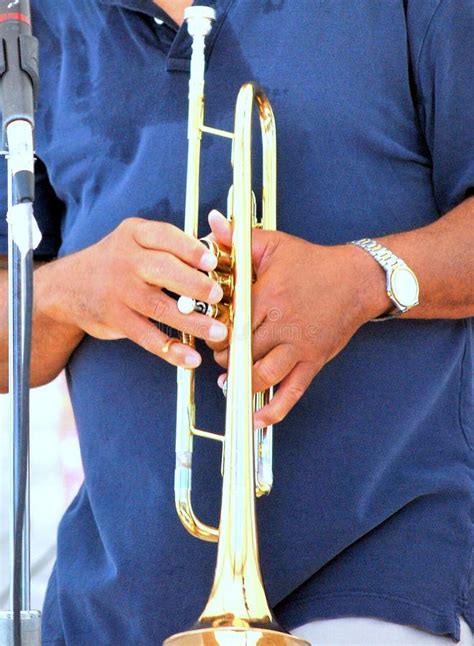 Jazz Trumpet Player In Concert Stock Image Image Of Male Leisure