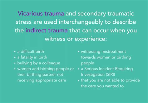 What Is Vicarious Trauma Make Birth Better