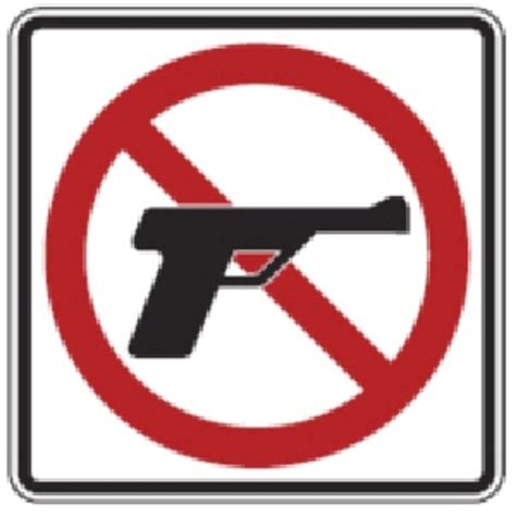 No Firearms Sign No Firearms Allowed Sign Red Anti Symbol