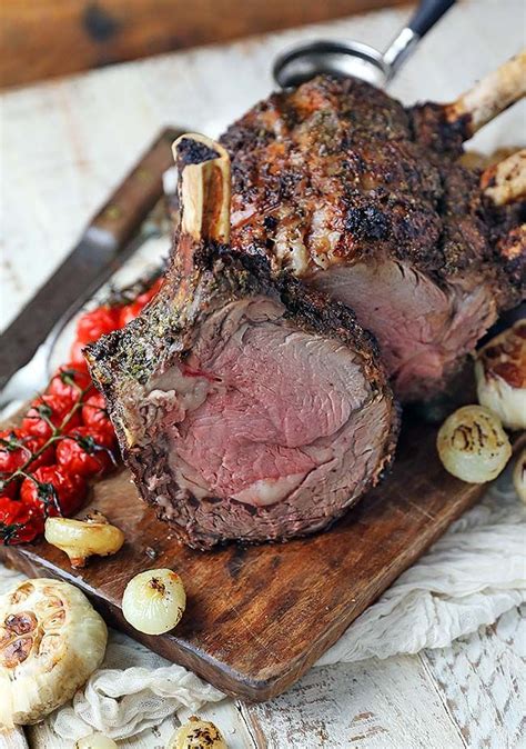 Don't worry if your pork roast is still pink. Bone In Standing Ribeye Roast Recipe with Red Wine Pan ...