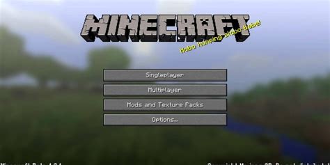 Players Discover Seed For Minecraft Title Screen Background Panorama