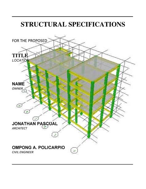 Structural Specifications Bs Architecture Pup Studocu