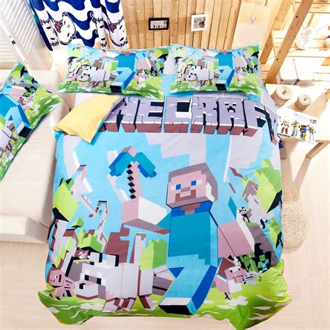 Hot Minecraft Duvet Cover Bedding Set 2015 Hot Bedding Quarto
