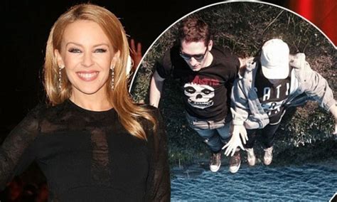Kylie Minogue Dangles From Edge Of Hilltop With Stuntman Nash Edgerton