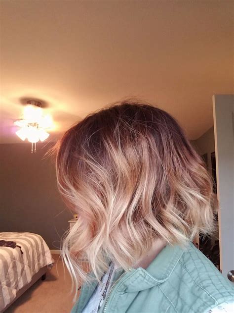 20 rose gold ombre hair color short hair fashionblog