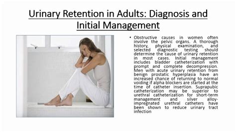 Urinary Retention In Adults Diagnosis And Initial Management Youtube