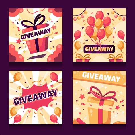 Giveaway Card Collections 2850262 Vector Art At Vecteezy