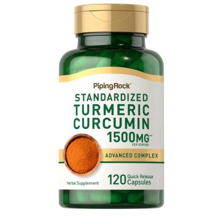 Turmeric Curcumina Açafrão 120 Cápsulas 1500 mgs Tumérico Curcuma