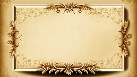 Certificate Golden Simple Pattern Background Certificate Background