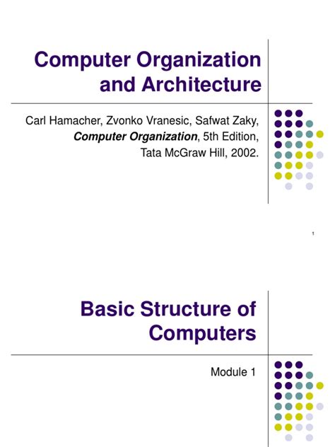 Computer organization and design, third edition: Computer Organization and Architecture (18EC35)- Basic ...