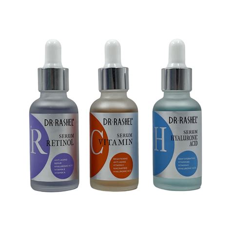 Face Serums Set Vitamin C Hyaluronic Acid And Retinol Shop Today Get