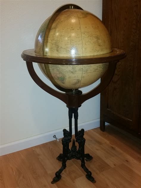 Antique 16 Teresstrial Floor Globe By Gilman Joslin For Sale Antiques